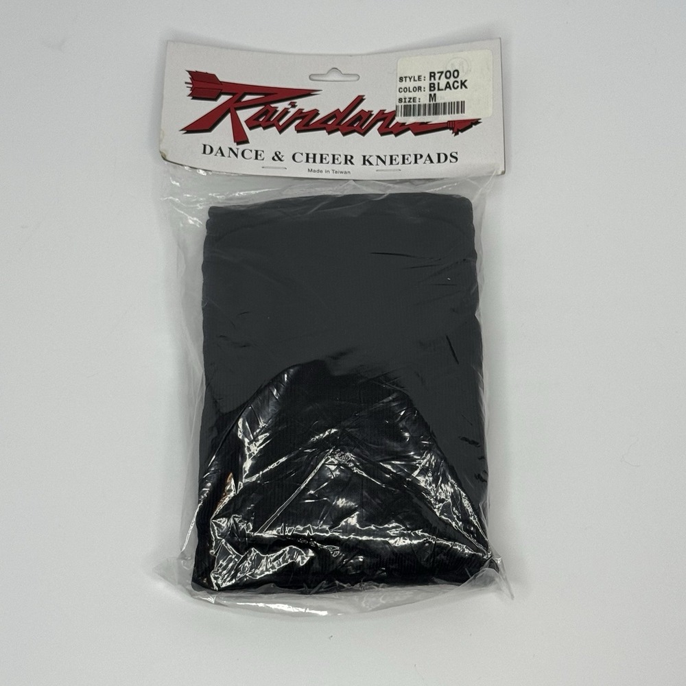 Raindance Dance Cheer Knee Pads Black Size Medium Style R700 Brand New